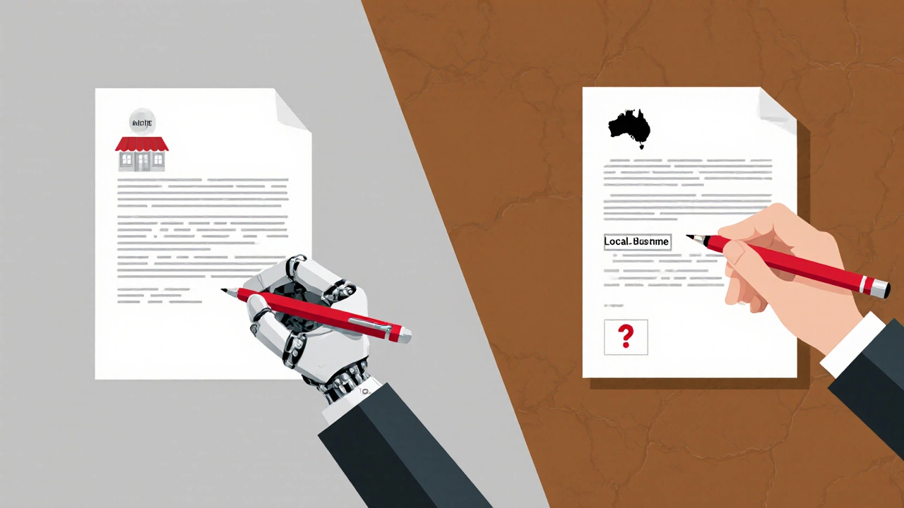 Robotic writer vs human editor transforming generic text into personalized content